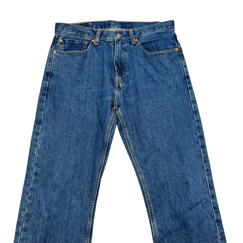 Levis 505 Regular Fit Jeans Mens 34x30.5 Blue Denim Straight Leg Pants